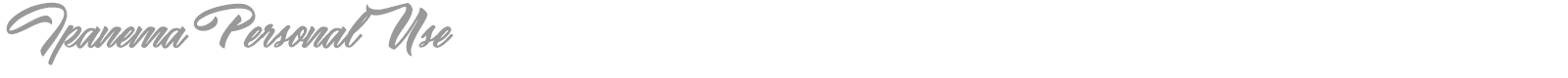 Ipanema font preview